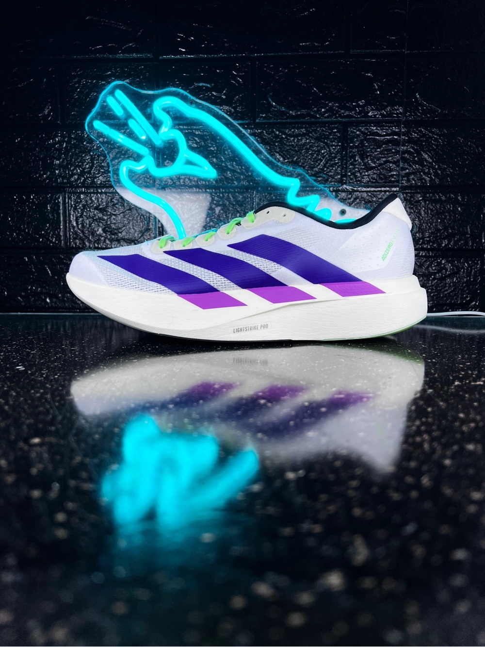 Adidas Adizero Evo SL Men's Walking Gym Running Shoes Sneakers White - 12